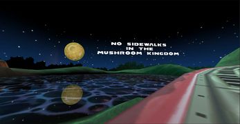No sidewalks in the mushroom kingdom title drop