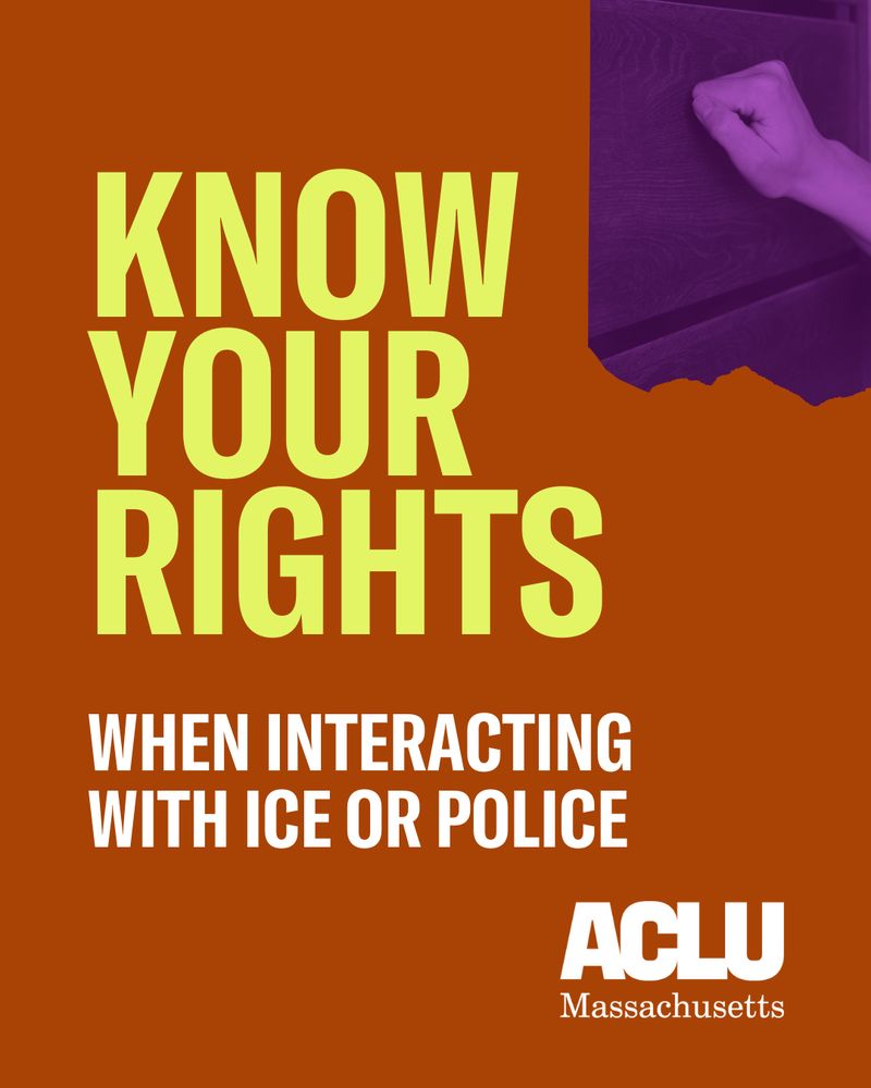 KNOW
YOUR
RIGHTS
WHEN INTERACTING
WITH ICE OR POLICE