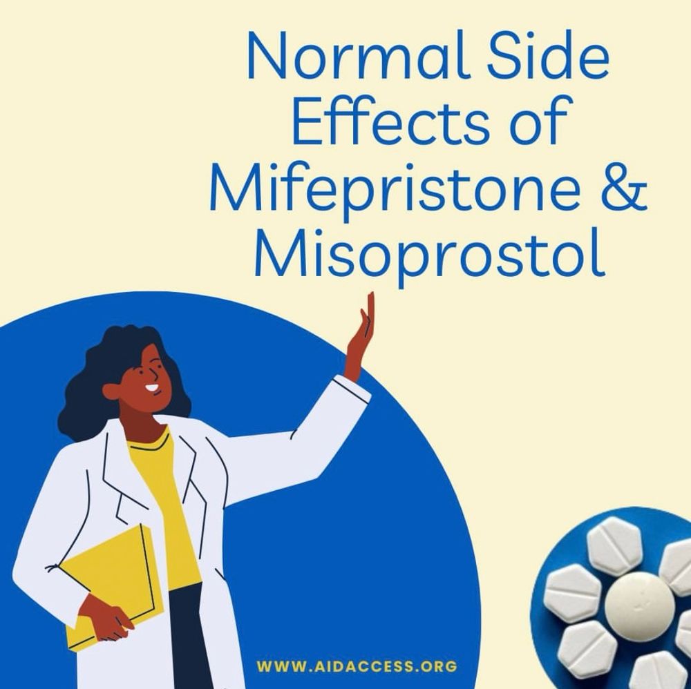 Normal side effects of mifepristone and misoprostole