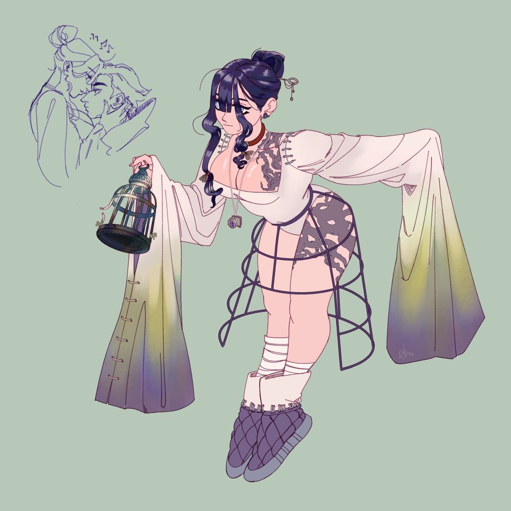 Original character, Sonbi, for series Gachiakuta. 
