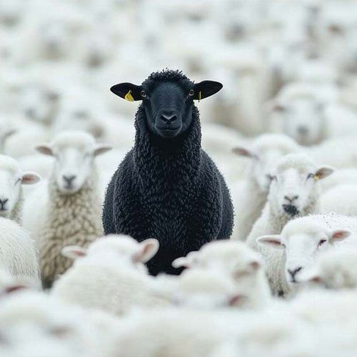Black sheep amongst white sheep