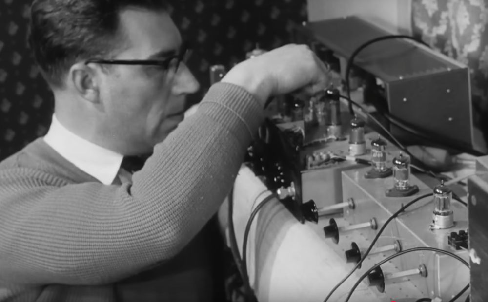 Changing a valve in early hi-fi equipment 1959
