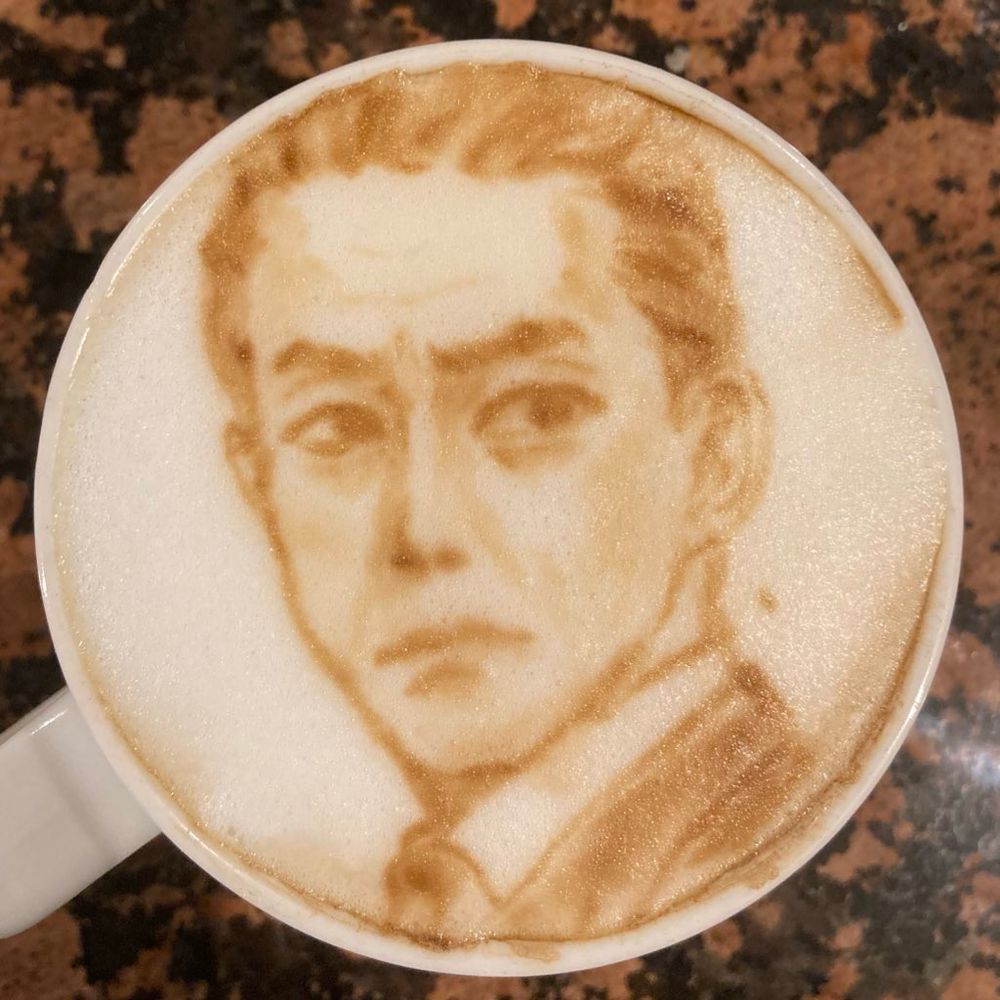 踊る大捜査線　室井さん　ラテアート