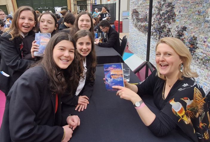 Lucy Strange signing books for us at ASP