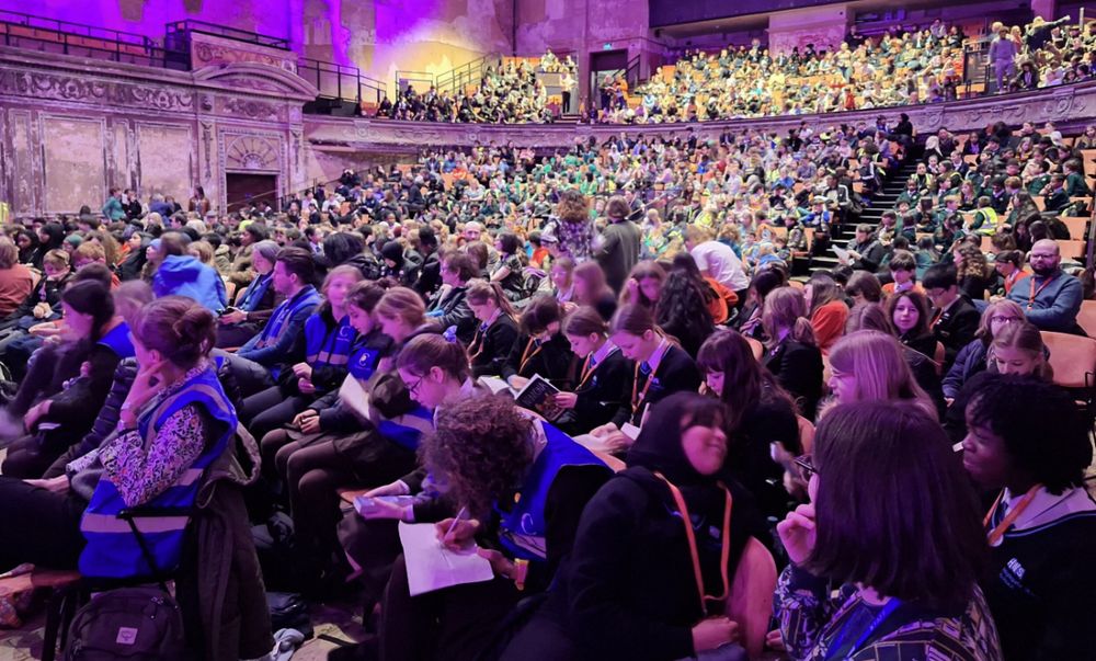 A packed house at Alexandra Palace with children from across Haringey.