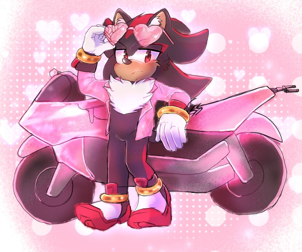 He's a Barbie gorrl in a Barbie worrrld! I mean, it's Shadow in pink!