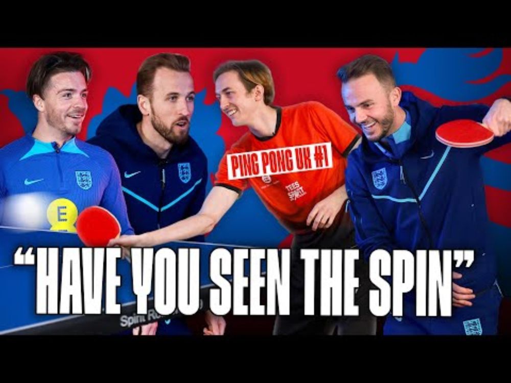 "This Is Impossible!" Three Lions v The UK's #1 Ping Pong Player! | Return My Serve 🏓