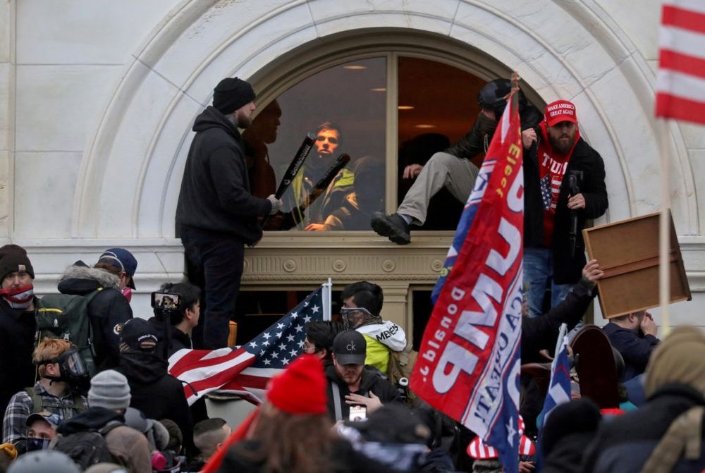 
Rioters supporting Donald Trump storm the Capitol in Washington, D.C. | John Minchillo/AP Photo

