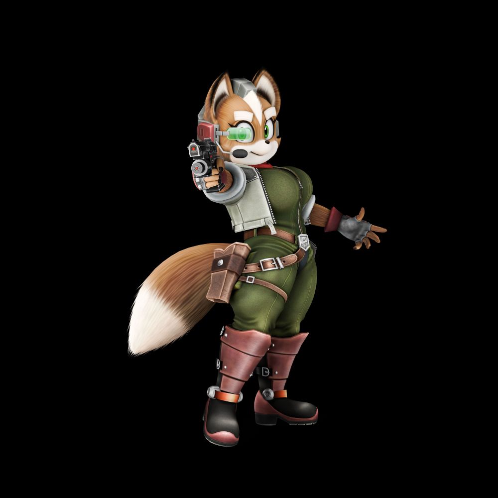 The Star Fox render from above, on a transparent background.