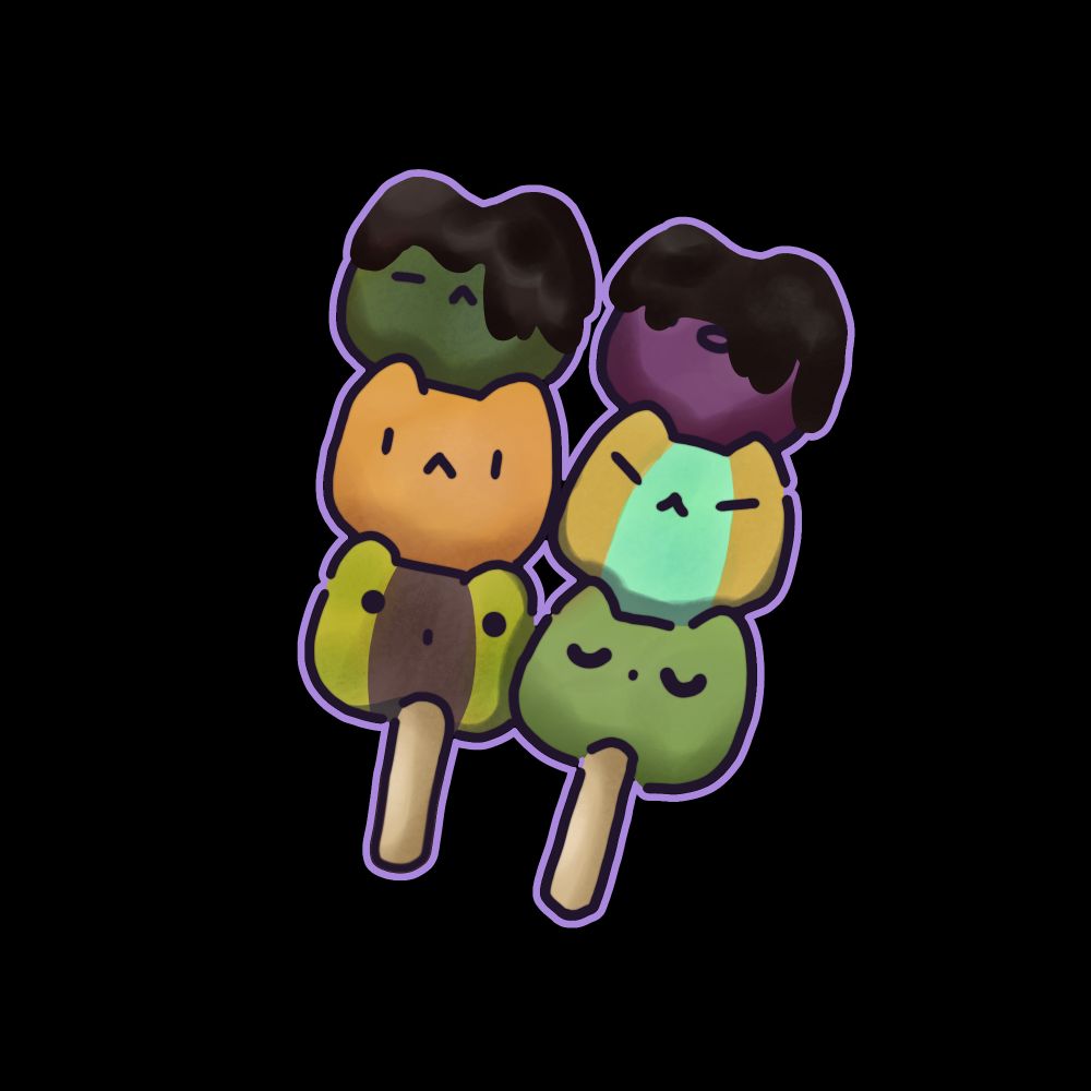 Cute cat dango, inspired by the bunny dango of Kamura 