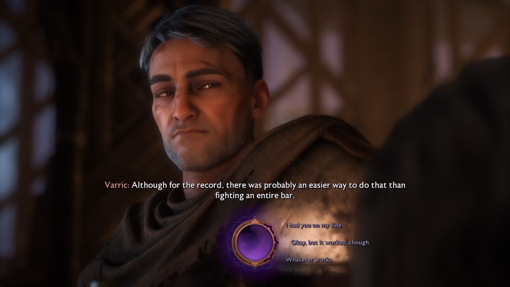 Redmond “Rook” Thorne, middle aged grizzled warden. Slightly messy closs cropped grey hair, heavy bushy brows to match, and a patchy beard. Scarred and scowling