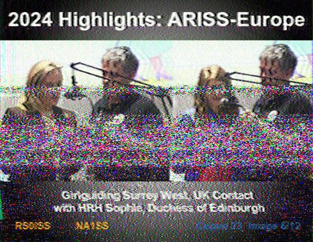 image received from the international space station