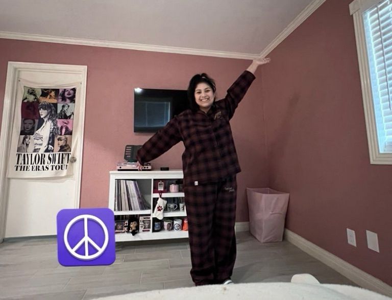 me in my evermore pajamas 