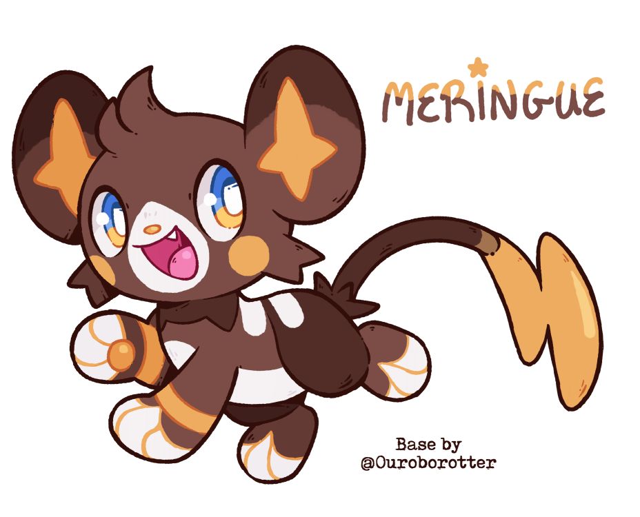 a shiny alolan raichu/shinx fusion.