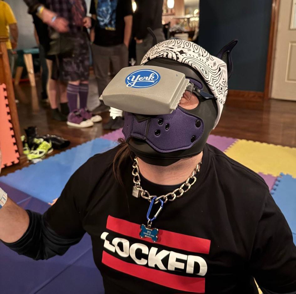 Ipo balances a York Peppermint Patty on his snoot