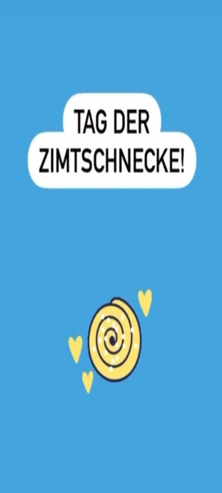 Heute ist Tag der Zimtschnecke