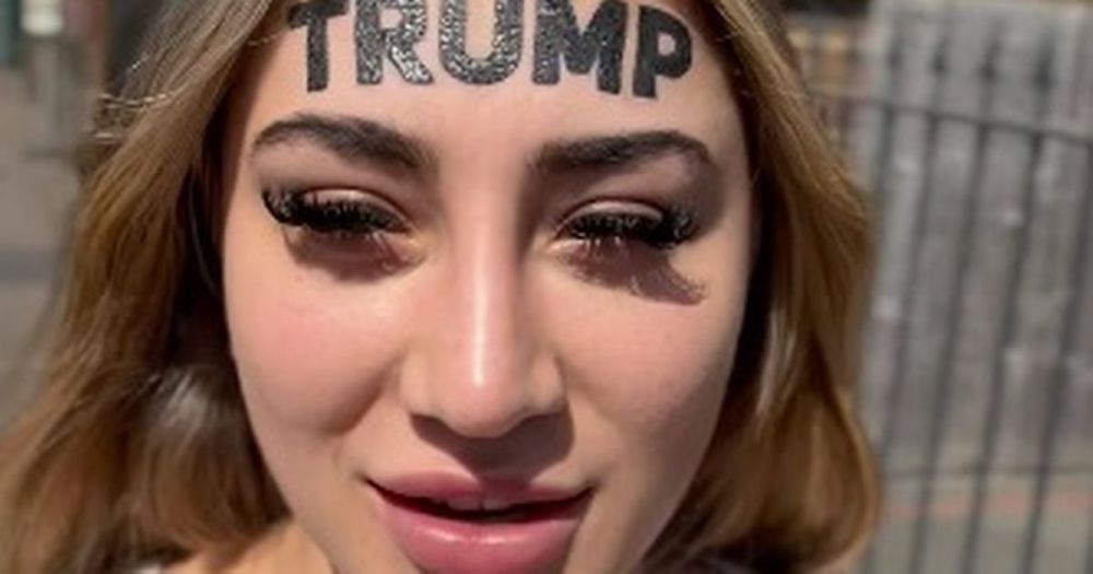 Woman with 'Trump' tattoo on forehead considers getting rid of it after 'hate'