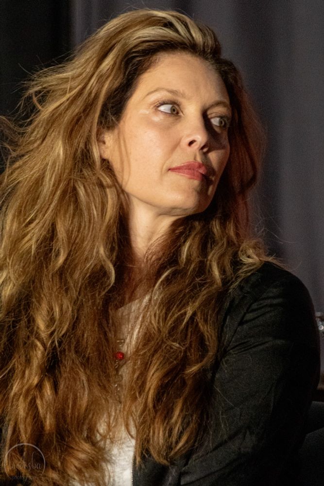 Alaina Huffman picture taken at Minneapolis 2025 Creation convention for Supernatural of guest on stage 