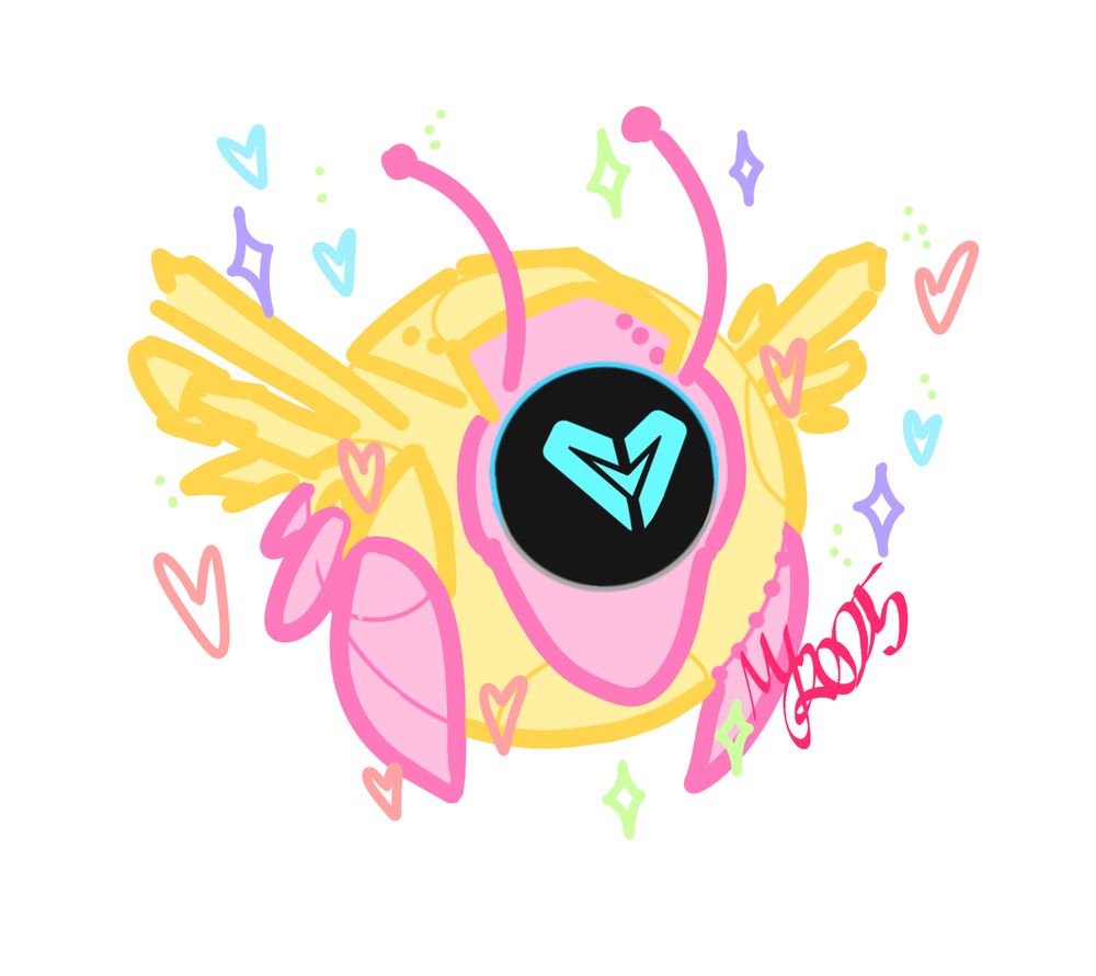 ✨A little ghost bebi being incredibly excited to see their guardian. *chittering sounds* (Gift for my partner) ✨