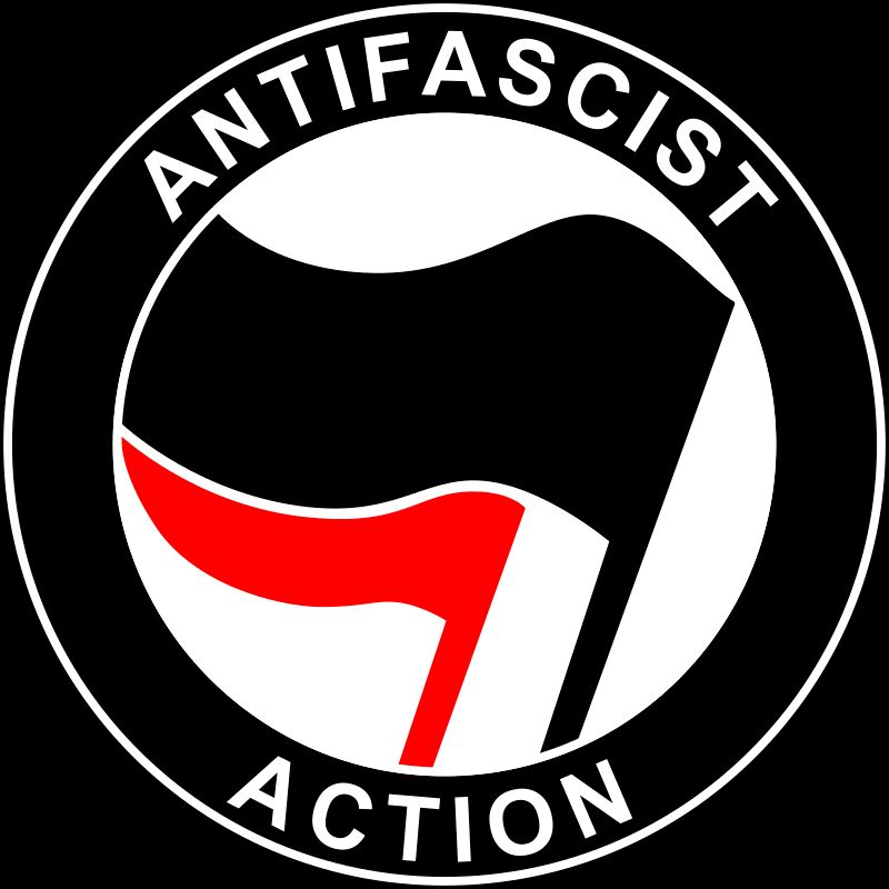 A picture from the antifascist action
