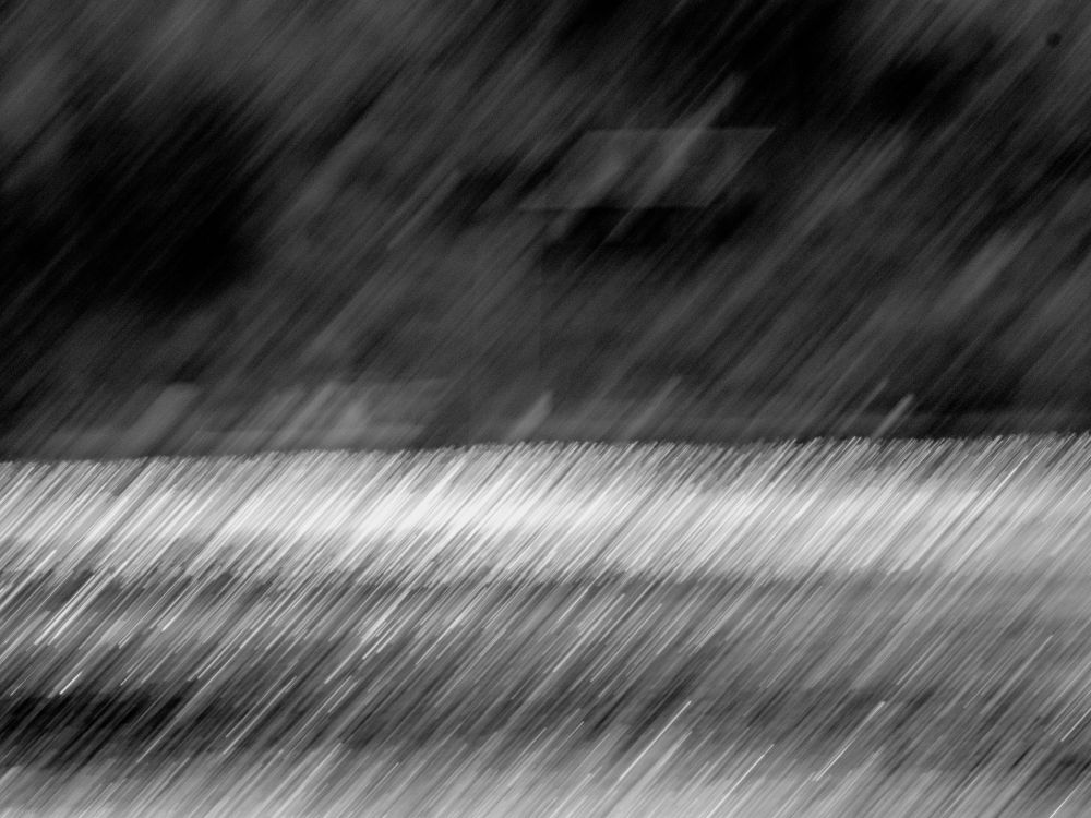 ICM abstract of a cabin on a shimmering lake