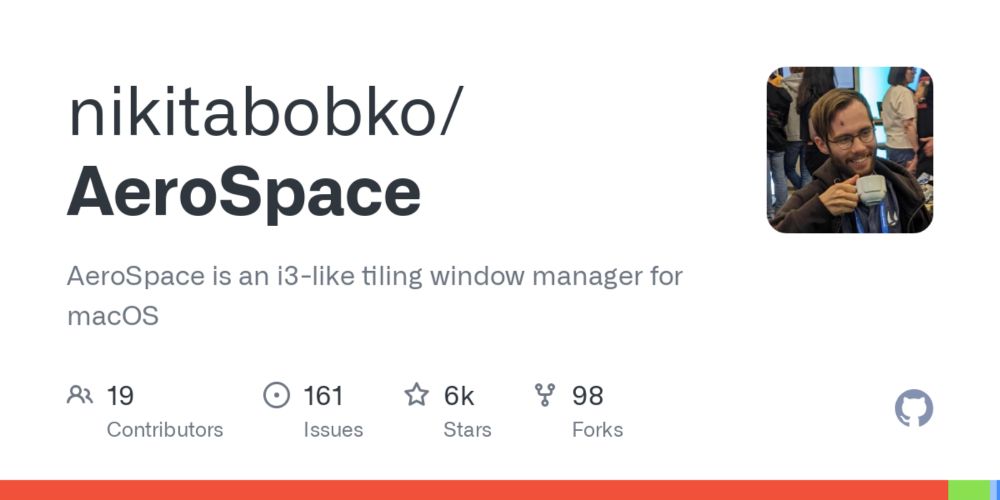 GitHub - nikitabobko/AeroSpace: AeroSpace is an i3-like tiling window manager for macOS