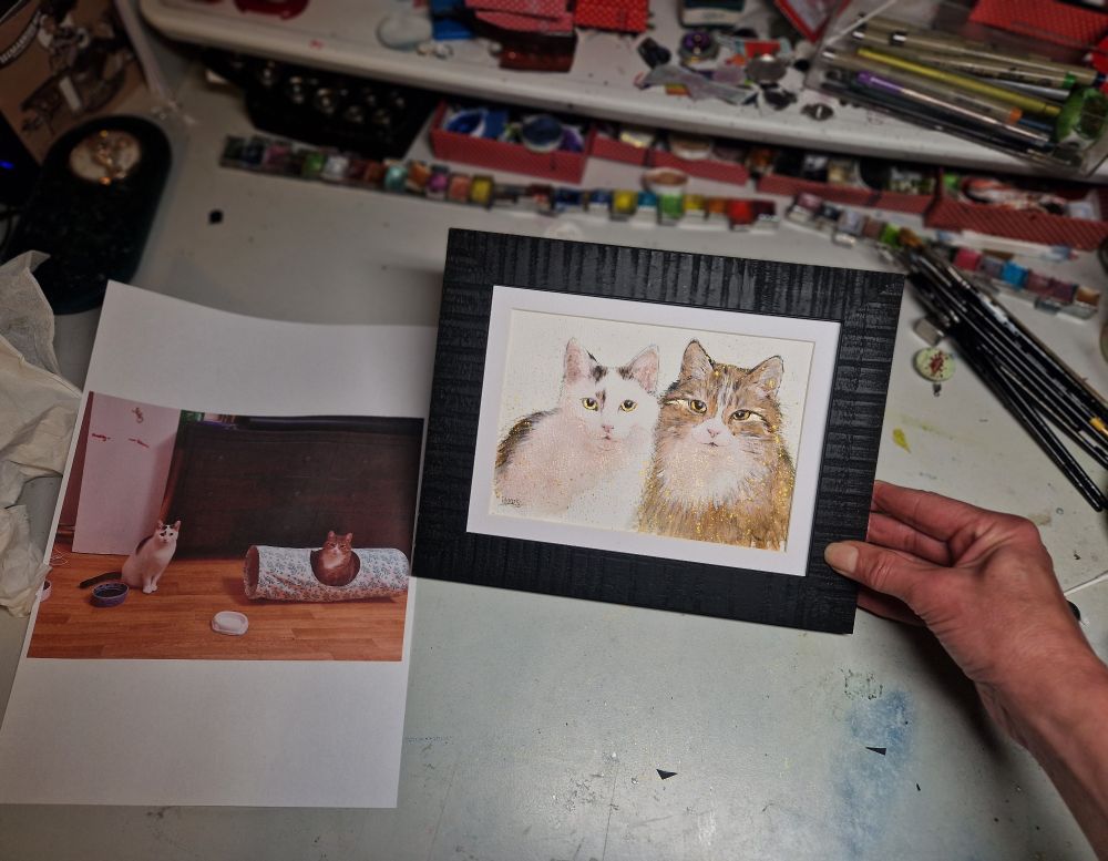 Male 2 Katzen