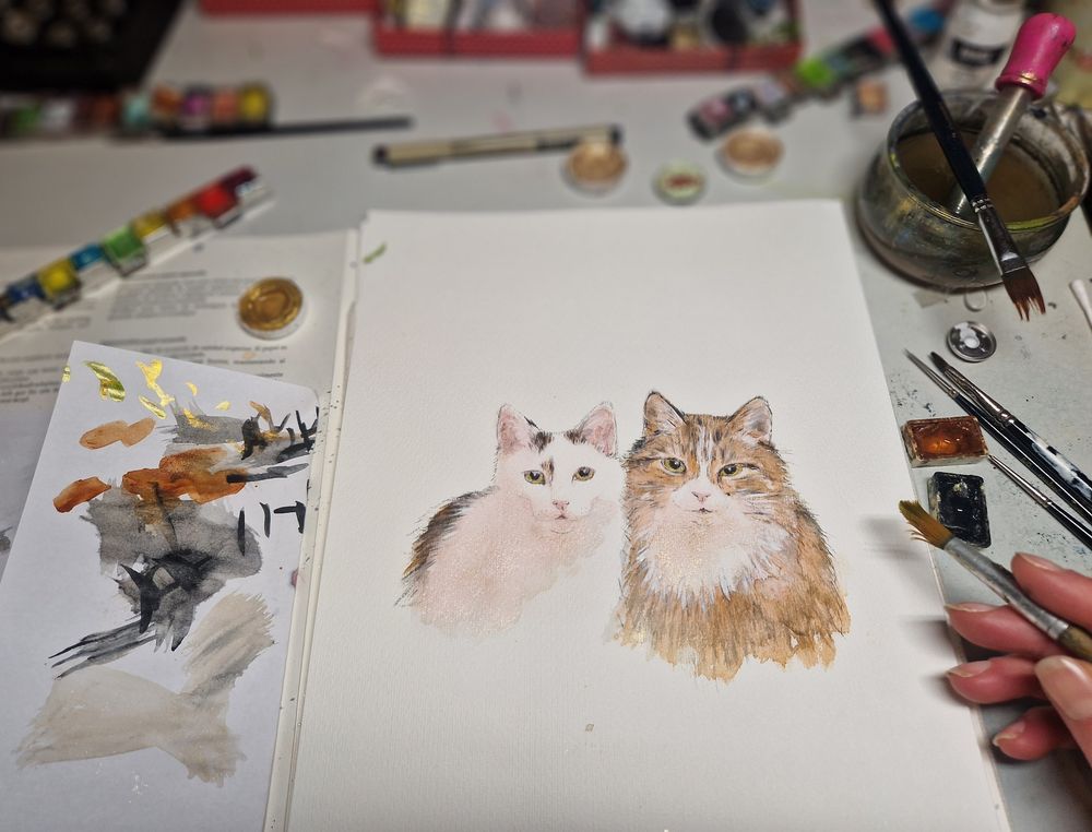 Male 2 Katzen
