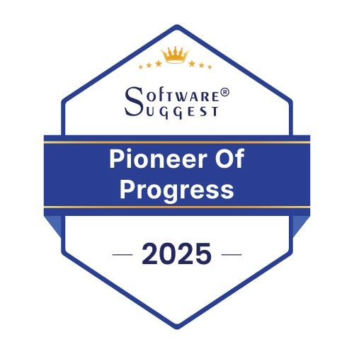SoftwareSuggest Pioneer of Progess 2025 badge asseigned to LogicalDOC enterprise dms