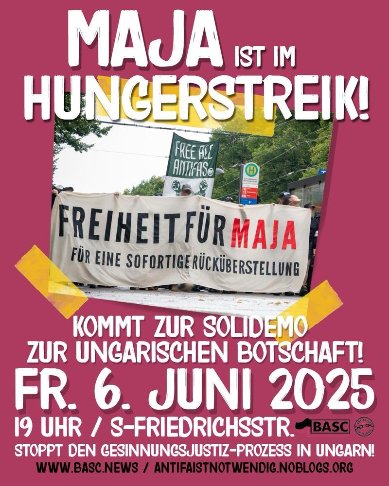 Mobiplakat für die Demo morgen mit den Daten.