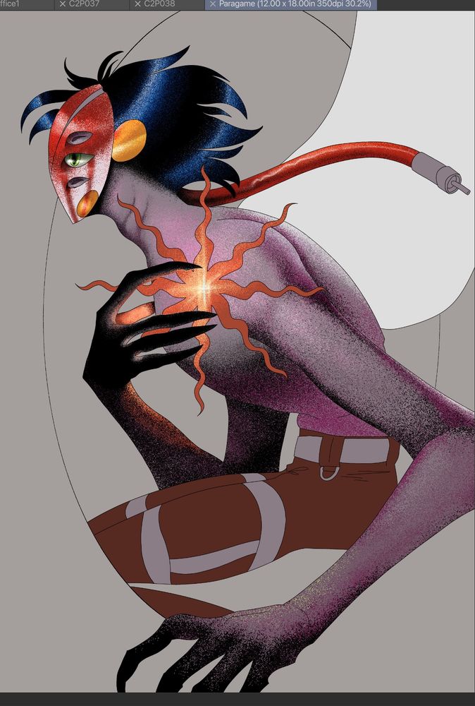 WIP coloring style practice of Gerhardt 