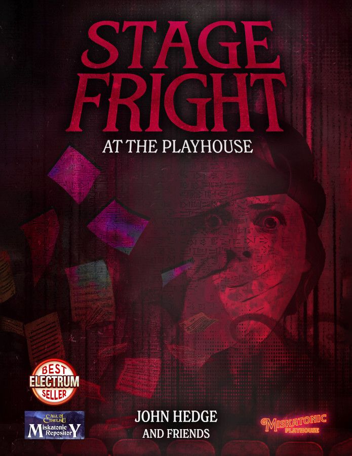 Ready for a curtain call?

John Hedge and his friends at The Miskatonic Playhouse kindly provided us with a reviewer copy of "Stage Fright at the Playhouse".
In addition to being known as a prominent member of The Miskatonic Playhouse John is also known for his Alpaca scenarios.

The scenario is 32 pages, set in 1923 Arkham, and our Investigators were tasked to uncover the secrets of the Miskatonic Playhouse. 
What dark secrets we discovered we´ll keep to ourselves but we had a great time uncovering them.

Designed for three to five players, it can be run as a stand-alone adventure or as a sequel to Edge of Darkness (from the Call of Cthulhu Starter Set). We played it over a six-hour session with a group consisting of a mix of players, some familiar with Edge of Darkness and two who were not (they were given a resume of Edge of Darkness), and it was fun for us all.

The scenario’s balance of mystery, investigation, and tension kept us entertained and engaged throughout the 6ish hours of play.

As said Hedge is known for his lighter Alpaca scenarios, but this entry is in a far more serious tone, delving into themes of sibling loss, compulsion, and sanity breakdown. The well-structured layout, summaries, and timeline charts ensure a smooth experience for Keepers.

The scenario has a lovely production value with full-color handouts and maps, five pre-generated Investigators, and a new Mythos tome.
If you're looking for a well-organized and engaging mystery with a theatrical twist, this is absolutely a great pick and well worth its price tag of $5.49
Get your copy here: https://tinyurl.com/25vkx32e
#CallofCthulhu #TTRPG #MiskatonicRepository #Chaosium