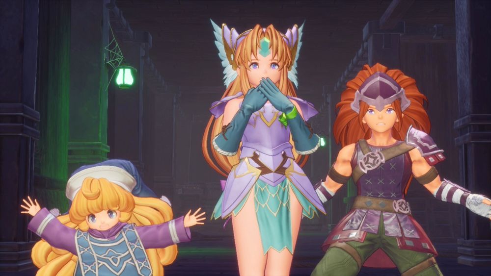 My Party from Trials of Mana all being shocked about something.