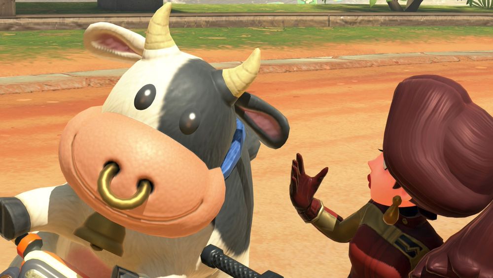 The Cow from Mario Kart World being the best lady.