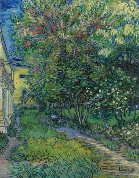 De tuin van de inrichting in Saint-Rémy, mei 1889

VINCENT VAN GOGH (1853-1890)