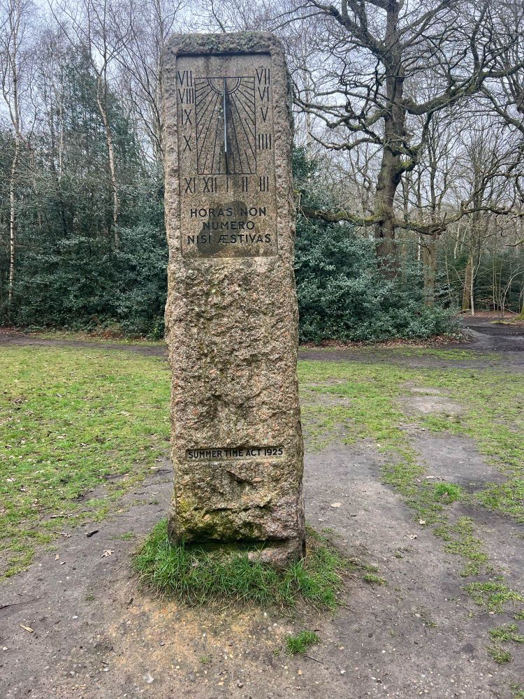 The Willett Memorial sundial in Petts Wood.