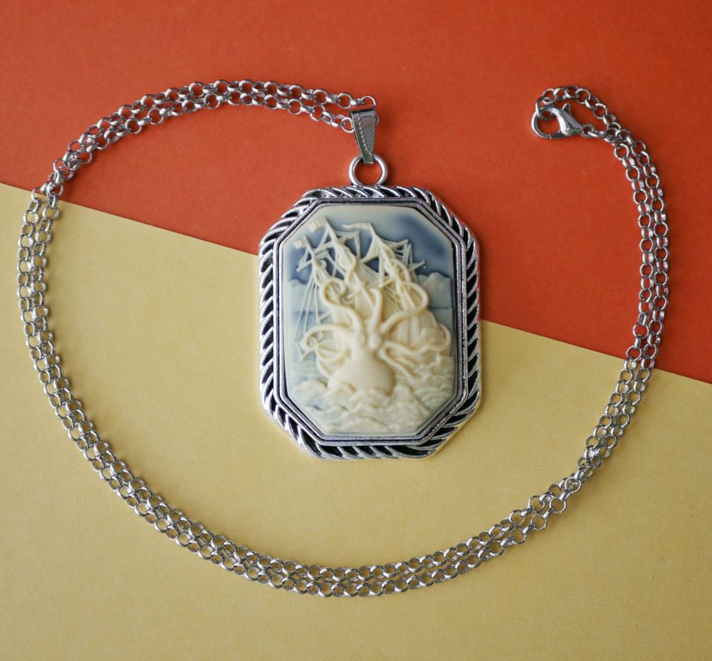 Kraken Cameo Necklace