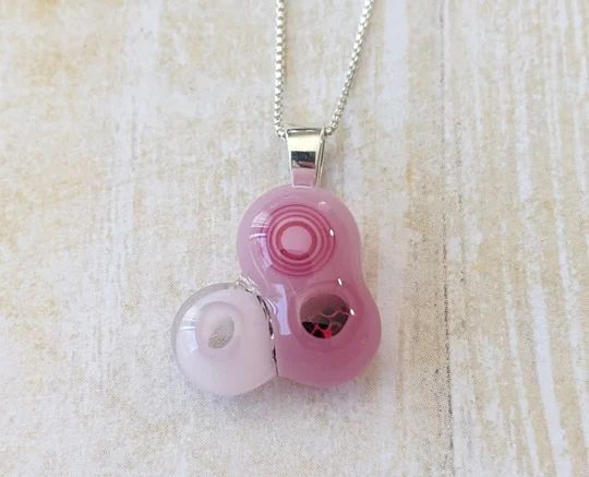 pink blob pendant