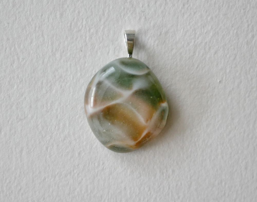more of the orange and green dragonskin but this one is a small pendant 