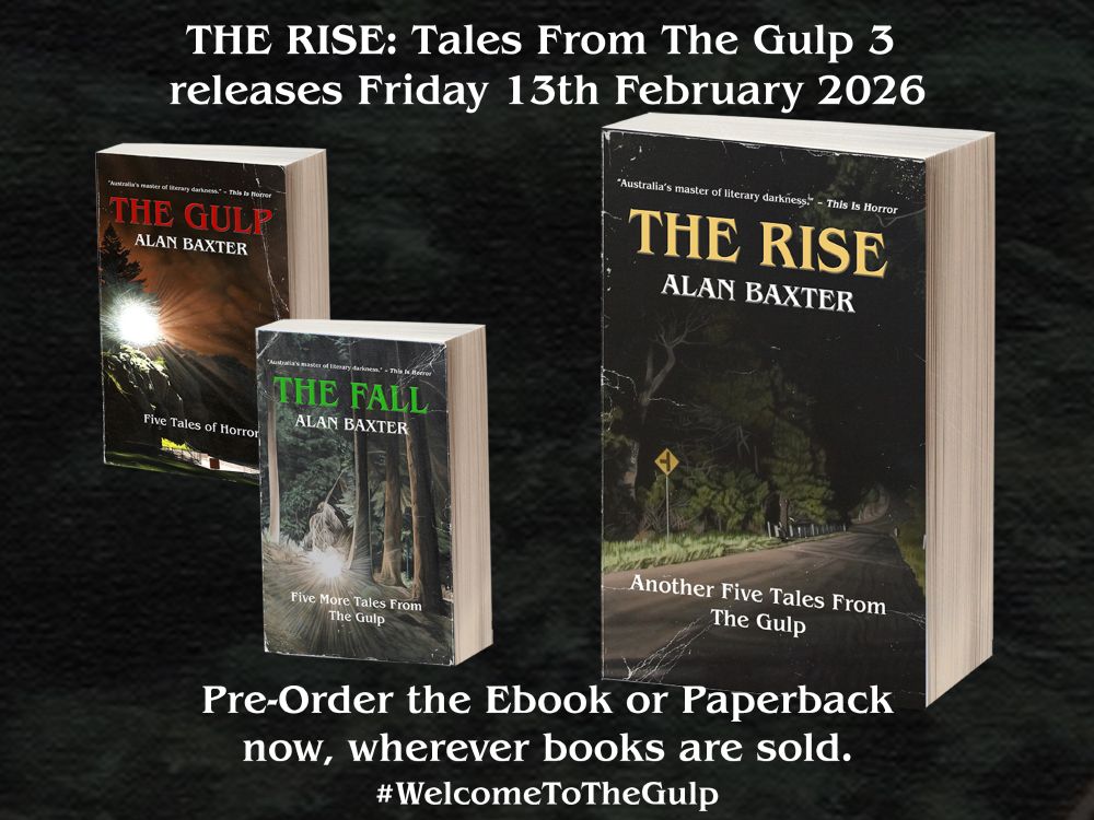 Graphic showing the Gulp books with release date of The Rise as 13th Feb 2026.