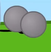 Two Metal Balls, a screenshot from BFDI