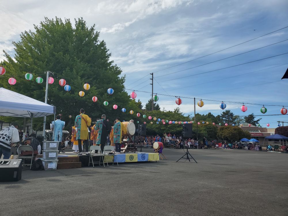 Photo of an obon festival
