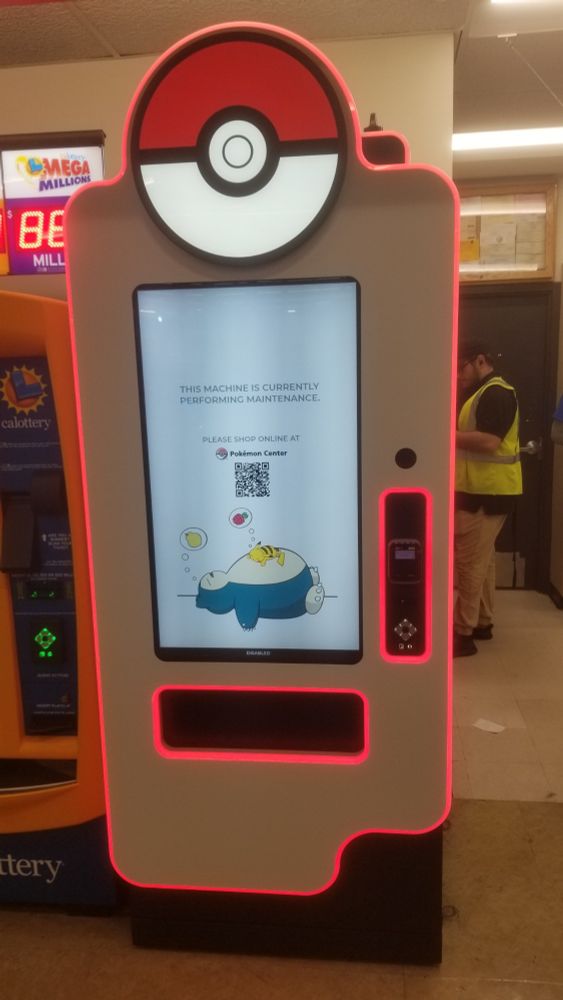 A Pokémon Trading Card Game vending machine!