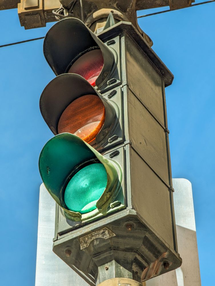A (very old) traffic signal.
