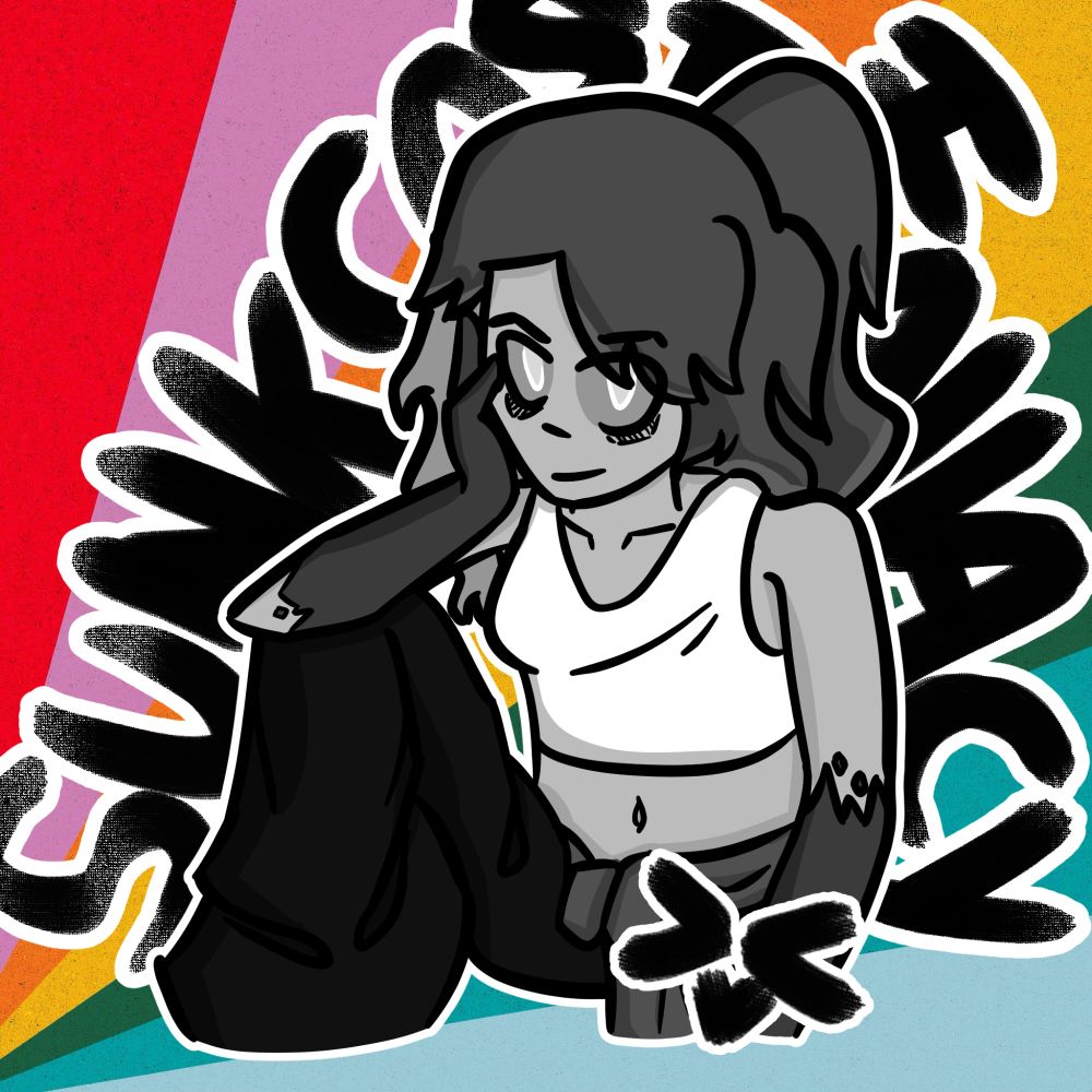 Hiasobi in place of Fox in the Sunk Cost Fallacy album cover