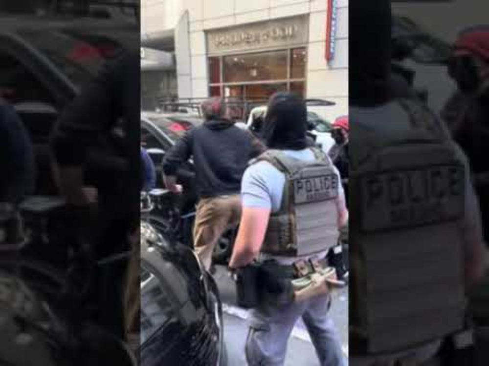 ICE agents in San Francisco clashing with protesters