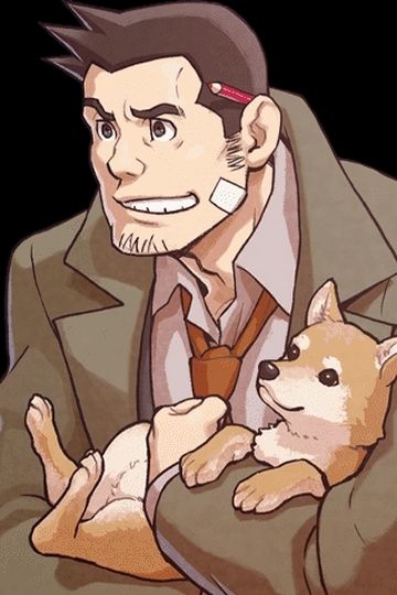 Dick Gumshoe from the Ace Attorney series.