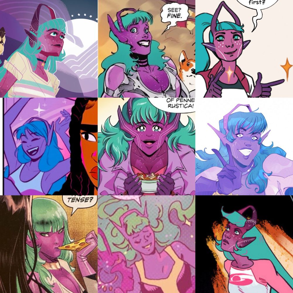 Galaxy by Vash Taylor, Amancay Nahuelpan, Rye Hickman, O'Neil Jones, D.J. Kirkland, Bailie Rosenlund, John Timms, A.L. Kaplan, and Rye Hickman again.