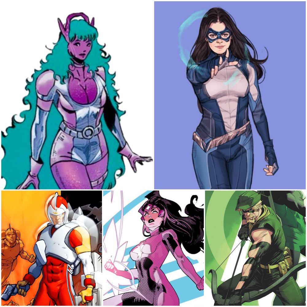 Galaxy, Dreamer, Adam Strange, Star Sapphire, Green Arrow