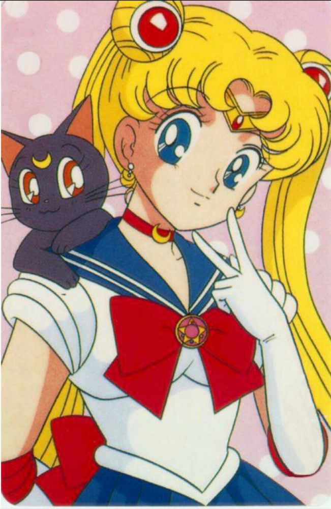 Sailor Moon and Luna
